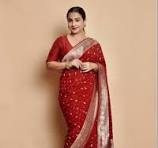 maroon chanderi sarees